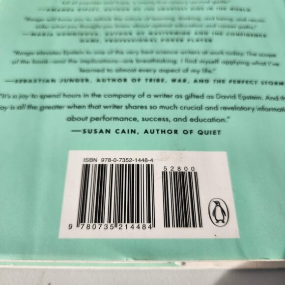 Range Why Generalists Triumph in Specialized World David Epstein Hardcover Book - Picture 3 of 12